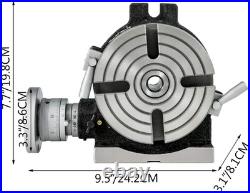 Rotary Table 6Inch(150Mm) Horizontal Vertical Milling Table 2/5Inch(10Mm) 4-Slot