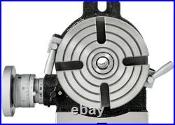 Rotary Table 6Inch(150Mm) Horizontal Vertical Milling Table 2/5Inch(10Mm) 4-Slot