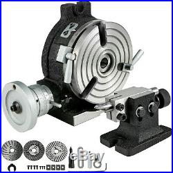 Rotary Table 6 3 Slot with Tail Stock & Dividing Plates for Milling Machine