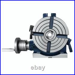 Rotary Table 6 4-Slot Horizontal Vertical Dividing Plates Milling Machine Tool