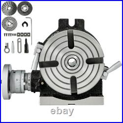 Rotary Table 6inch(150mm) Horizontal Vertical Milling Table 2/ 5inch(10mm) 4