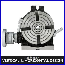 Rotary Table 6inch(150mm) Horizontal Vertical Milling Table 2/ 5inch(10mm) 4