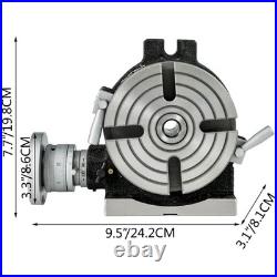 Rotary Table 6inch(150mm) Horizontal Vertical Milling Table 2/ 5inch(10mm) 4