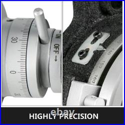 Rotary Table 6inch(150mm) Horizontal Vertical Milling Table 2/5inch(10mm) 4-Slot