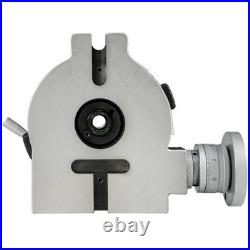 Rotary Table 6inch(150mm) Horizontal Vertical Milling Table 2/5inch(10mm) 4-Slot
