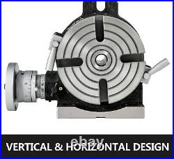 Rotary Table 6inch Horizontal/Vertical Milling MT-2 4-Slot Precision Set
