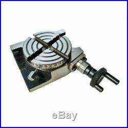 Rotary Table 80 mm 3 in 4 Slot With 50 mm Mini Lathe Chuck And Rotary Vice 80 mm