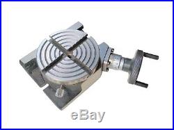 Rotary Table 80 mm With Rotary Table 100 mm Horizontal And Vertical 4 Slot Table