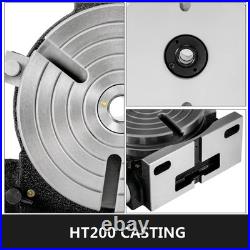 Rotary Table 8Inch/200MM Horizontal Vertical 3Slot/4Slot for Milling 360 Degrees