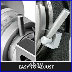 Rotary Table 8Inch/200MM Horizontal Vertical 3Slot/4Slot for Milling 360 Degrees