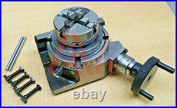 Rotary Table Horizontal And Vertical 4100mm With 65mm 4 Jaw Chuck & Backplate