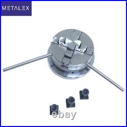 Rotary Table Horizontal And Vertical 4 100mm + 65mm 4 Jaw Self Centering Chuck