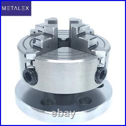 Rotary Table Horizontal And Vertical 4 100mm + 70mm 4 Independent Jaws Chuck
