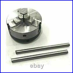 Rotary Table Horizontal & Vertical 3 75mm With 50mm Lathe Chuck With Back Plate