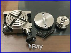 Rotary Table Horizontal & Vertical 3/75mm with65mm Lathe Chuck with Back Plate