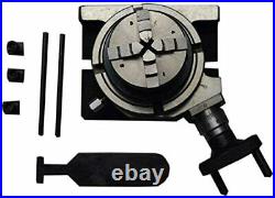 Rotary Table Horizontal & Vertical 3 / 75mm with 65mm Lathe Chuck 4 Jaw for Mil