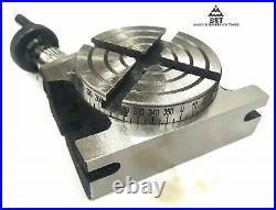 Rotary Table Horizontal Vertical 4 slots 4 / 100mm High Quality