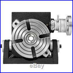 Rotary Table Horizontal Vertical Rotary Table 6 4-Slot for Milling Drilling