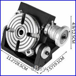 Rotary Table Horizontal Vertical Tilting 6 4-Slot 150mm for Milling Machine