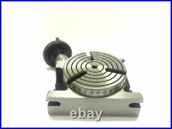 Rotary Table Horizontal and Vertical 4 Inch or 100mm For Milling Machine 3 slots