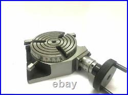 Rotary Table Horizontal and Vertical 4 Inch or 100mm For Milling Machine 3 slots