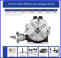 Rotary Table Indexing Head Vertical/Horizontal Dual-Use Indexing Plate WithChuck