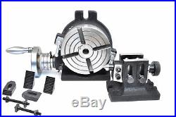 Rotary table 6 4 Slot Horizontal & Vertical with Tailstock & M8 Clamping Kit