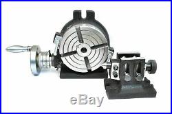 Rotary table 6 Horizontal&Vertical + Adjustable Tailstock also with T Slot 16mm