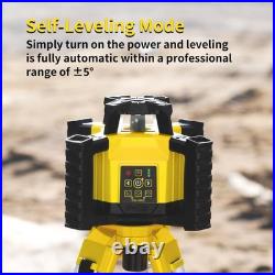 Self-Leveling Rotary Laser Level Kit, Horizontal/Vertical with Plumb Spot, 19