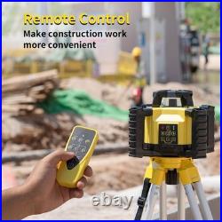 Self-Leveling Rotary Laser Level Kit, Horizontal/Vertical with Plumb Spot, 19