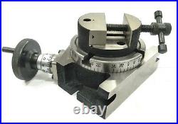 Set of 4 HV Rotary Milling Indexing table with 80 mm round vice For Milling