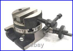 Set of 80 MM Round Vice & 3 (80 mm) Rotary Table Milling Machine USA FULFILLED