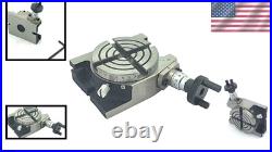 Small Low Profile Rotary Table 3 Diameter Perfect for Precision Machining