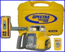 Spectra Precision HV302 Horizontal Vertical Rotary Laser Level With HL760 Receiver
