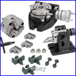 T1190 4-3/8 Rotary Table with Tailstock and Chuck