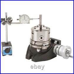 T1190 4-3/8 Rotary Table with Tailstock and Chuck