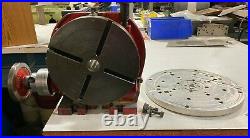 TROYKE 9 HORIZONTAL / VERTICAL ROTARY TABLE #U-9 with Aluminum Tooling Plate