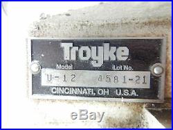 TROYKE U-12 12 Vertical / Horizontal Rotary Table USA #GMT-1947