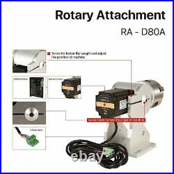 Three Chuck Rotary Fixture Gripper For Co2 & Fiber Marking Machine Extra Axis