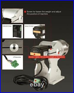 Three Chuck Rotary Fixture Gripper For Co2 & Fiber Marking Machine Extra Axis