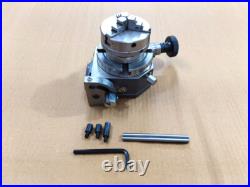 Tilting Rotary Table 3/80mm With 65mm Mini Scroll Lathe Chuck Backplate 3jaw Tilting Rotary Table 3/80mm With 65mm Mini Scroll Lathe Chuck Backplate 3jaw