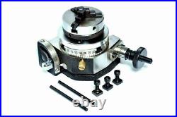 Tilting Rotary Table 3/80mm With 65mm Mini Scroll Lathe Chuck Backplate 3jaw Tilting Rotary Table 3/80mm With 65mm Mini Scroll Lathe Chuck Backplate 3jaw