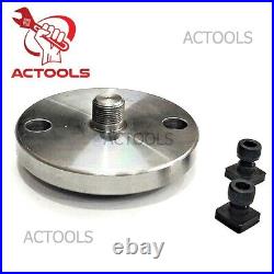 Tilting Rotary Table 4'' with 65mm 3 jaw Self Centering Chuck And Backplate Tool