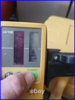 Topcon RL-H4C Vertical Horizontal Leveling Rotary Laser LS-70B Reiciver