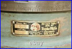 Troyke 15 Precision Rotary Table Horizontal & Vertical Model U-15