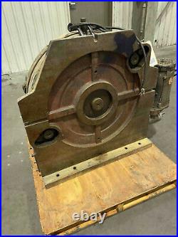 Troyke 30 horizontal vertical POWERED rotary table U-30-P withChuck 4 Jaws 1029