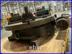Troyke 36 horizontal vertical POWERED rotary table U-36-P withChuck 4 Jaws 1027