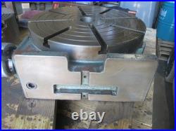 USED U-15 Troyke 15 Vertical-Horizonal Round Rotary Table with 1/2 T-Slots