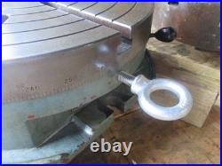 USED U-15 Troyke 15 Vertical-Horizonal Round Rotary Table with 1/2 T-Slots