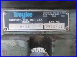 USED U-15 Troyke 15 Vertical-Horizonal Round Rotary Table with 1/2 T-Slots USED U-15 Troyke 15 Vertical-Horizonal Round Rotary Table with 1/2 T-Slots